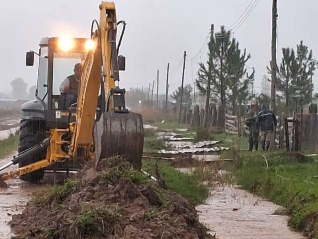 La ciudad de Santo Tomé se encuentra afectada por intensas precipitaciones
